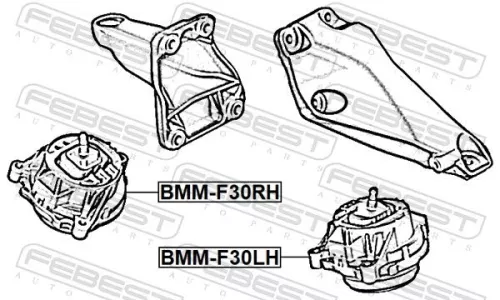 FEBEST Mounting, engine (BMM-F30LH)
