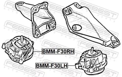 FEBEST Mounting, engine (BMM-F30RH)