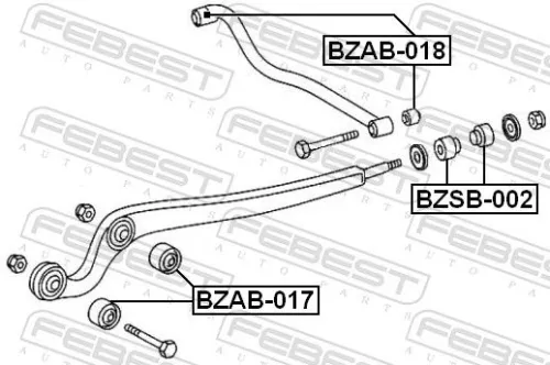 FEBEST Mounting, control/trailing arm (BZAB-017)