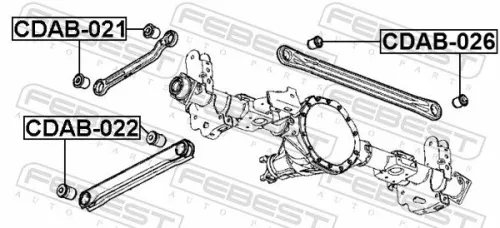 FEBEST Mounting, control/trailing arm (CDAB-022)