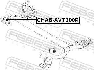 FEBEST Bushing, axle beam (CHAB-AVT200R)