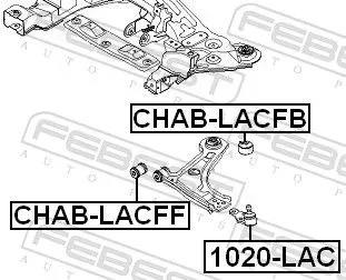 FEBEST Mounting, control/trailing arm (CHAB-LACFB)