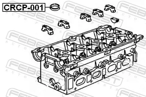 FEBEST Gasket, cylinder head cover (CRCP-001)