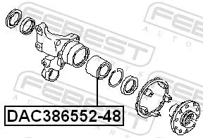 FEBEST Wheel Bearing (DAC386552-48)