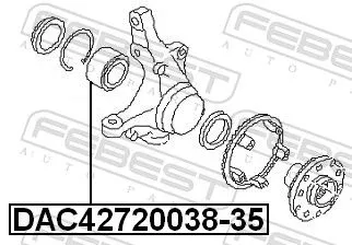 FEBEST Wheel Bearing (DAC42720038-35)