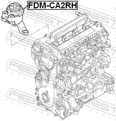 FEBEST Mounting, engine (FDM-CA2RH)