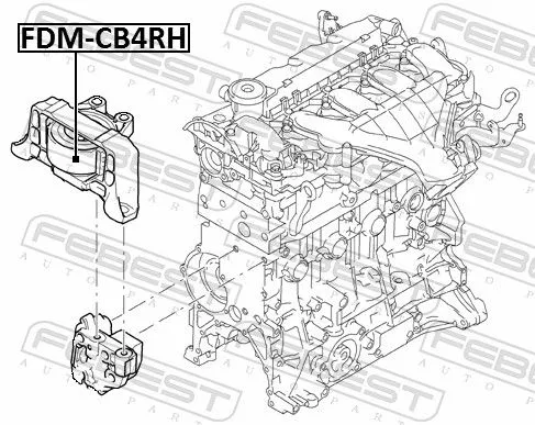 FEBEST Mounting, engine (FDM-CB4RH)