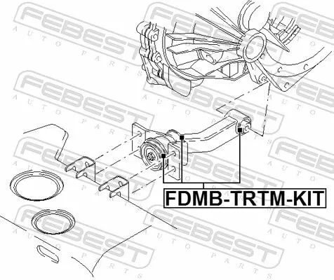 FEBEST Mounting, engine (FDMB-TRTM-KIT)