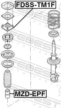 FEBEST Suspension Strut Support Mount (FDSS-TM1F)