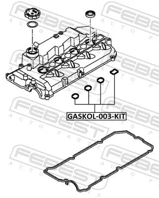 FEBEST Gasket, cylinder head cover (GASKOL-003-KIT)