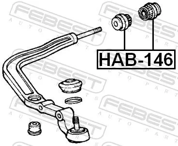 FEBEST Mounting, control/trailing arm (HAB-146)
