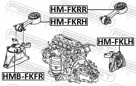 FEBEST Mounting, engine (HM-FKLH)