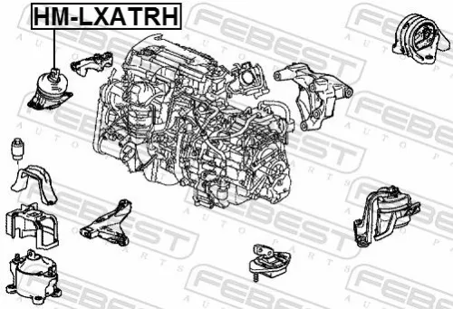 FEBEST Mounting, engine (HM-LXATRH)