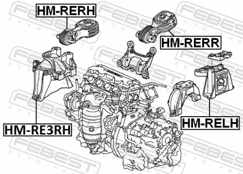 FEBEST Mounting, engine (HM-RERH)