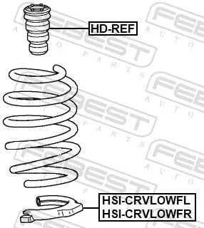 FEBEST Spring Seat (HSI-CRVLOWFR)