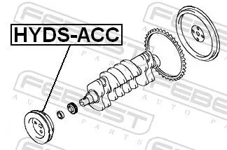 FEBEST Belt Pulley, crankshaft (HYDS-ACC)