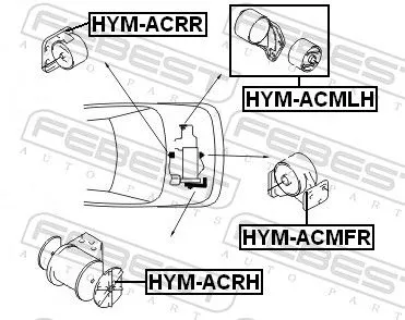 FEBEST Mounting, engine (HYM-ACRR)