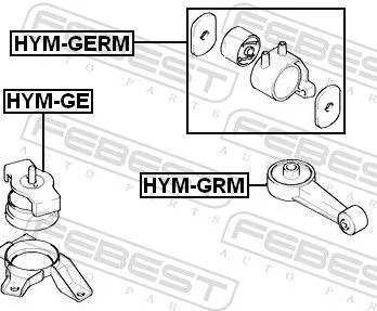 FEBEST Mounting, engine (HYM-GERM)