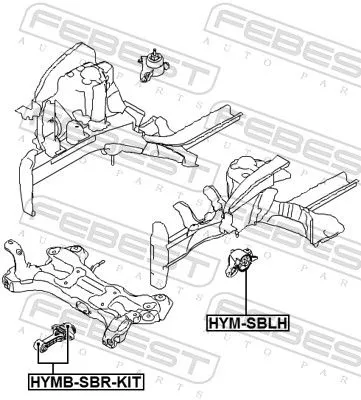 FEBEST Mounting, engine (HYM-SBLH)