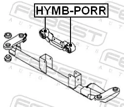 FEBEST Mounting, engine (HYMB-PORR)