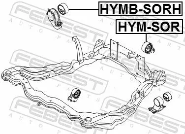 FEBEST Mounting, engine (HYMB-SORH)