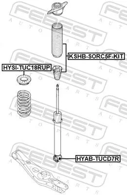 FEBEST Spring Seat (HYSI-TUC18RUP)