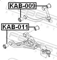 FEBEST Mounting, control/trailing arm (KAB-009)