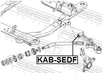 FEBEST Mounting, control/trailing arm (KAB-SEDF)