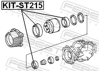 FEBEST Gasket Set, differential (KIT-ST215)