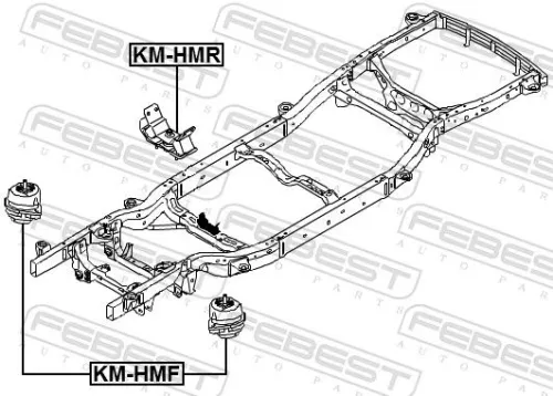 FEBEST Mounting, engine (KM-HMR)