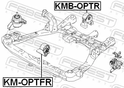 FEBEST Mounting, engine (KMB-OPTR)