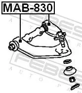 FEBEST Mounting, control/trailing arm (MAB-830)