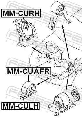 FEBEST Mounting, engine (MM-CUAFR)