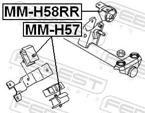 FEBEST Mounting, engine (MM-H57)