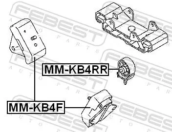 FEBEST Mounting, engine (MM-KB4RR)