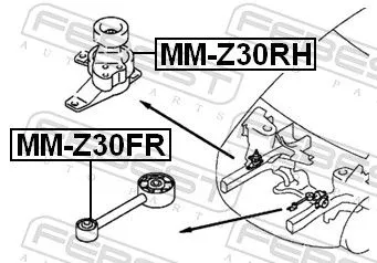 FEBEST Mounting, engine (MM-Z30FR)