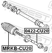 FEBEST Bellow, steering (MRKB-CU20)