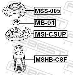 FEBEST Spring Seat (MSI-CSUP)