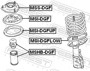 FEBEST Spring Seat (MSI-DGFUP)