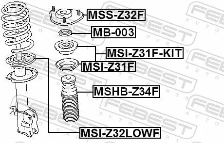 FEBEST Spring Seat (MSI-Z32LOWF)