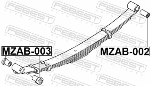FEBEST Mounting, control/trailing arm (MZAB-003)
