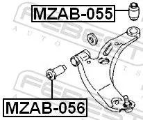 FEBEST Mounting, control/trailing arm (MZAB-055)