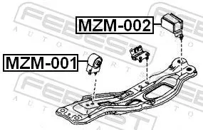 FEBEST Mounting, engine (MZM-002)
