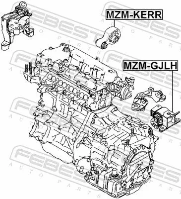 FEBEST Mounting, engine (MZM-GJLH)