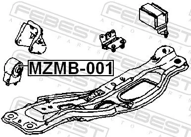 FEBEST Mounting, engine (MZMB-001)