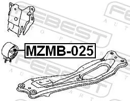 FEBEST Mounting, engine (MZMB-025)