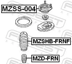 FEBEST Protective Cap/Bellow, shock absorber (MZSHB-FRNF)