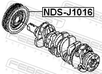 FEBEST Belt Pulley, crankshaft (NDS-J1016)