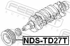 FEBEST Belt Pulley, crankshaft (NDS-TD27T)