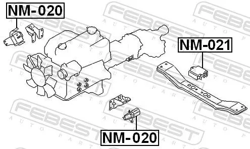 FEBEST Mounting, engine (NM-020)